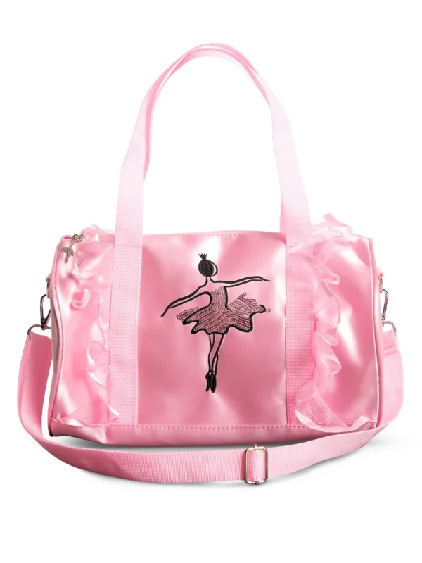 Sequin ballerina barrel bag - Pink